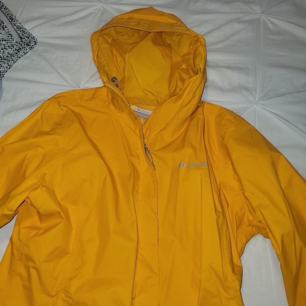 Gold Columbia Rain Jacket, used once